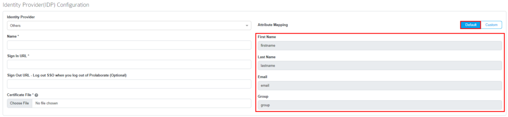 EA SaaS Map Attributes
