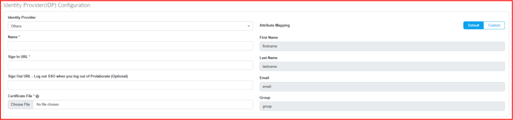How to configure identity provider in EA SaaS Portal?