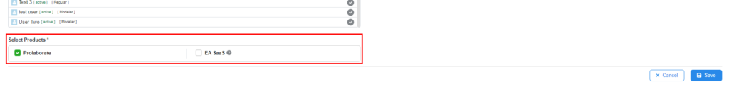 Selecting User Group Products and User Authentication