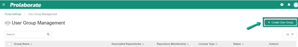 User group management in ea saas