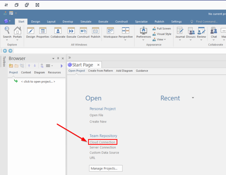 how to make a cloud connection in ea saas